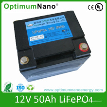 Bateria de 12V 50ah LiFePO4 para UPS, armazenamento de energia com PCM
